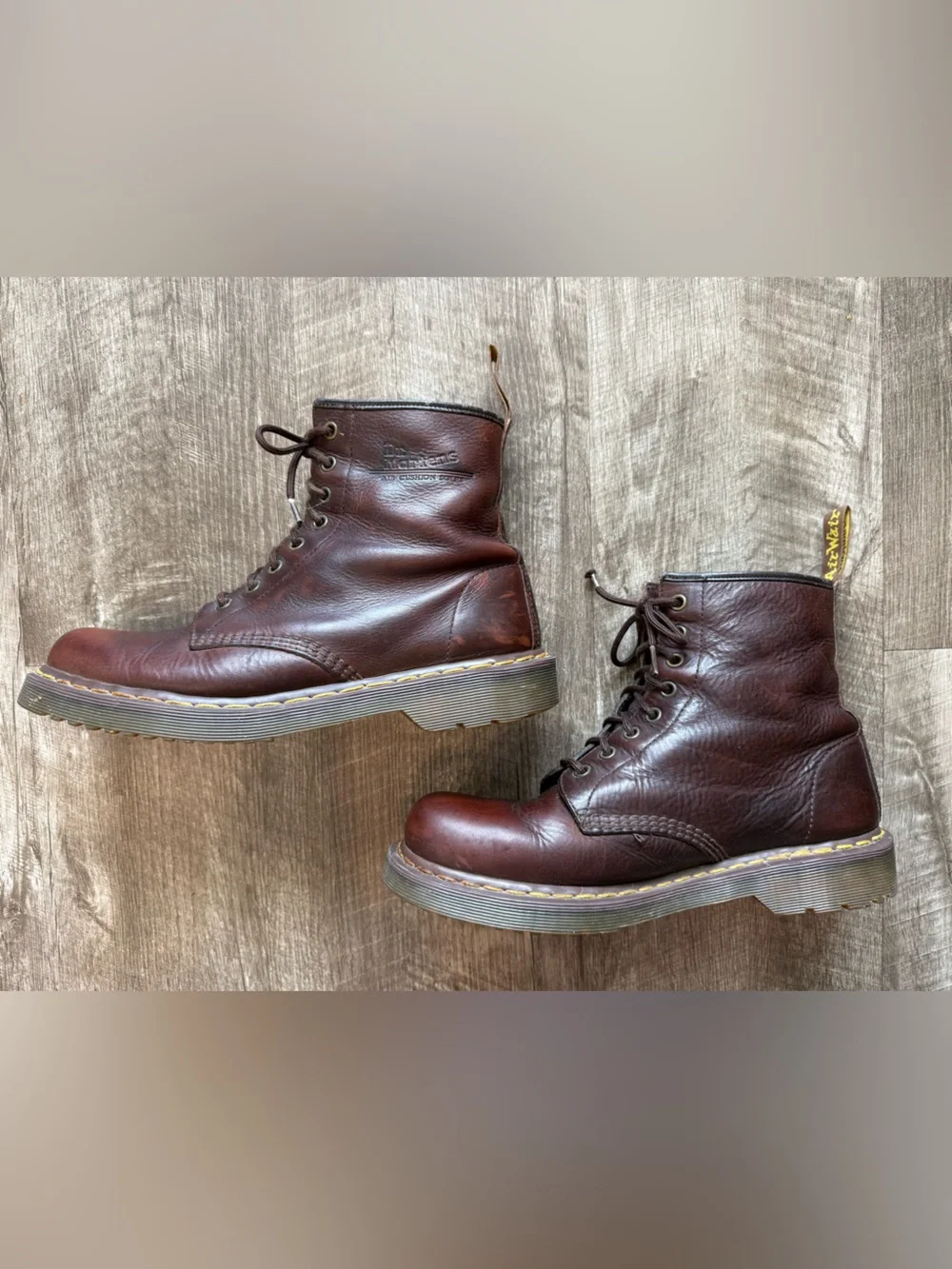Dr Martens 1460 8-Eye Crazy Horse Brown Leather Boots Men US 10